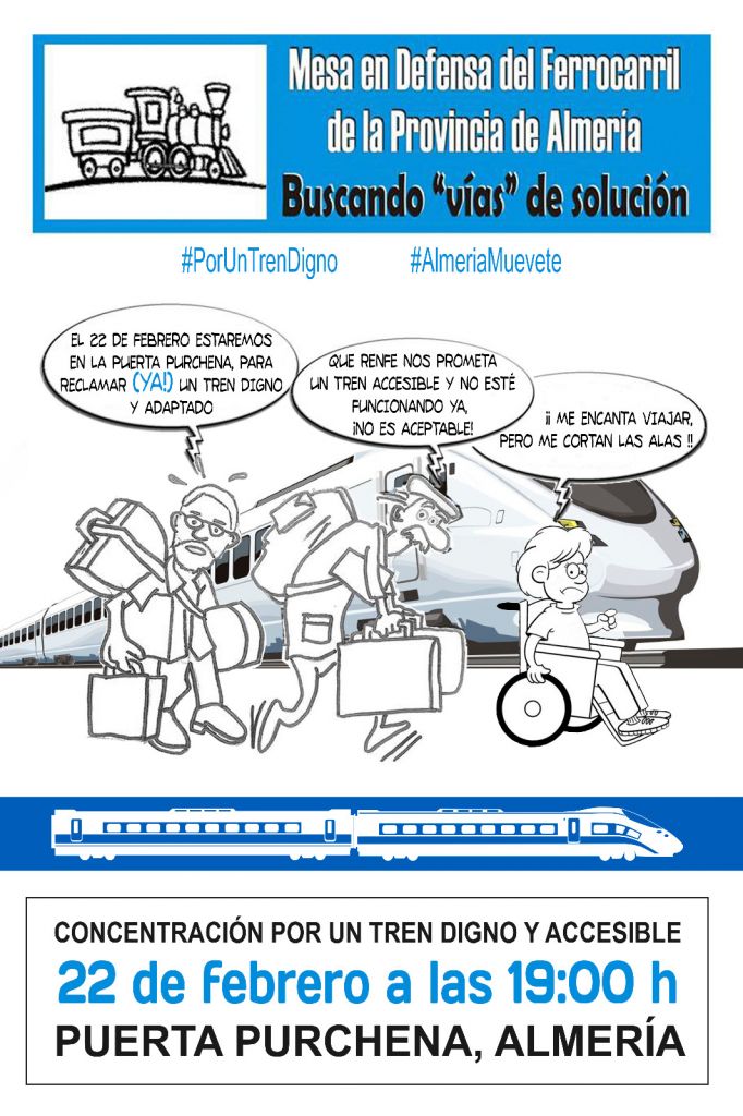 Concentración 22 de febrero por un tren digno y accesible